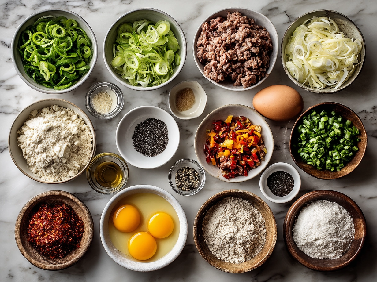 Ingredients for Loaded Philly Cheesesteak Sliders including sliced beef, bell peppers, onions, slider rolls, and provolone cheese