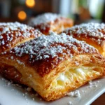 Freshly Prepared Chocolate Puff Pastry Close-up