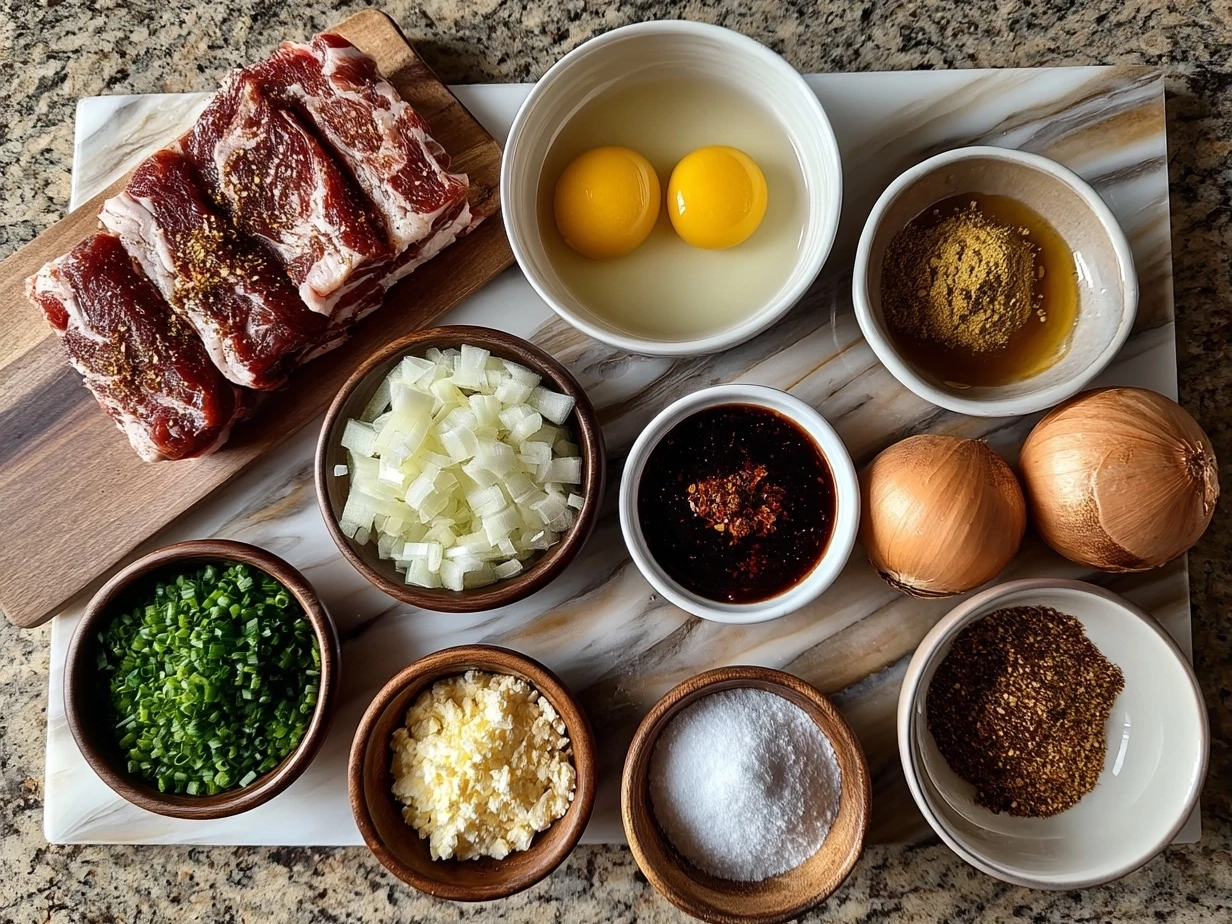 Raw ingredients including smoked brisket, barbecue sauce, bread, sharp cheddar cheese, butter, and optional pickles or jalapenos for BBQ Brisket Melts
