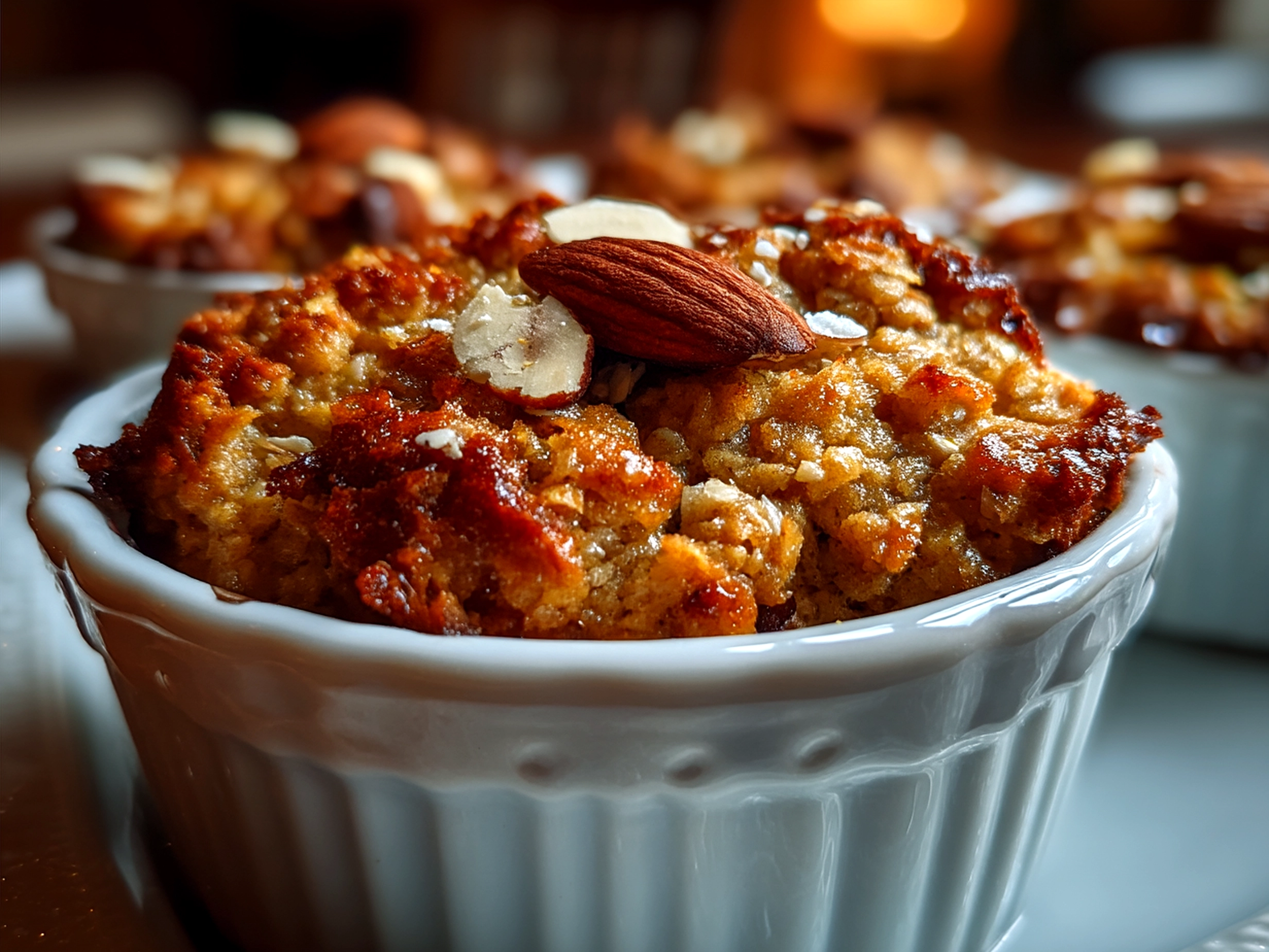 Finished Valentine Cookies Oatmeal Bowl topped with fresh berries and a heart-shaped cookie